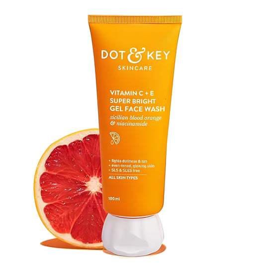 DOT & KEY Vitamin C + E Super Bright Gel Face Wash For Glowing And Brightening Skin