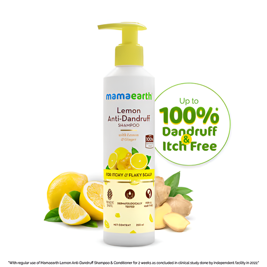Mamaearth Lemon Anti-Dandruff Shampoo (250 ml)