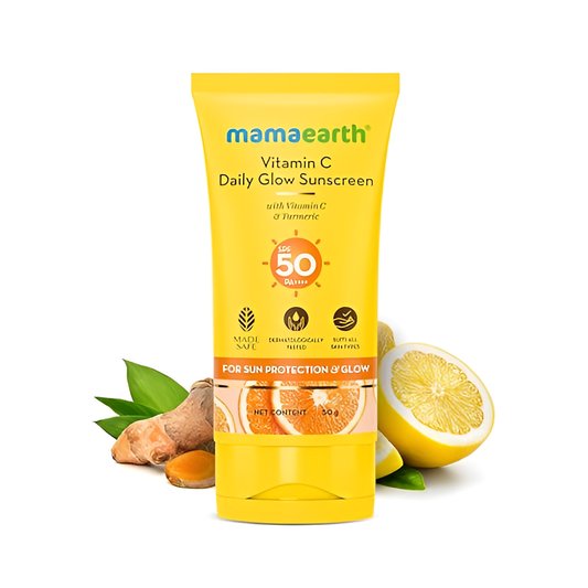 Mamaearth Sunscreen with Vitamin C & Turmeric  SPF50 PA++++ (80 gm)